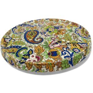 VINTAGE Ceramic Paisley Floral England Multicolor TRIVET